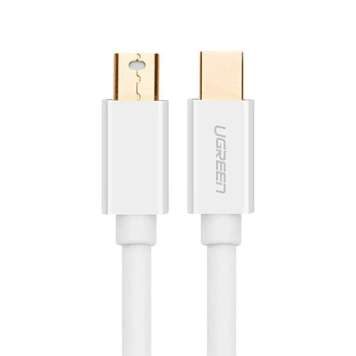 UGREEN Mini DisplayPort DP Male to Male Gold-plated Cable 2 Meters 8.64Gbps Plug and Play for Computers, Monitor, Projector, HDTV (White) (2M) | 10429