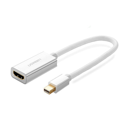 UGREEN 1080P 60Hz Mini DisplayPort DP to HDMI Gold-Plated Converter Cable Plug and Play for Display, Projector, TV (Black, White) | 10460, 10461