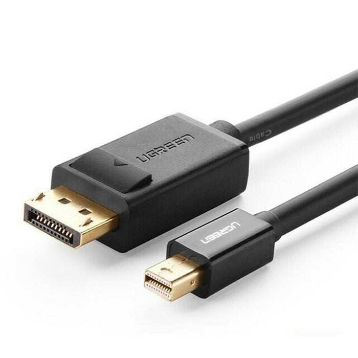 UGREEN Mini DisplayPort DP Male to Male Bi-Directional Gold-plated Cable 1.5 Meters 8.64Gbps Plug and Play for Laptop, PC, Monitor, Projector, TV (Black) (1.5M) | 10477