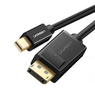 [CLEARANCE] UGREEN Mini DisplayPort DP Male to Male Bi-Directional Gold-plated Cable 1.5 Meters 8.64Gbps Plug and Play for Laptop, PC, Monitor, Projector, TV (Black) (1.5M) | 10477