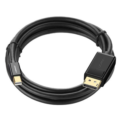 [CLEARANCE] UGREEN Mini DisplayPort DP Male to Male Bi-Directional Gold-plated Cable 1.5 Meters 8.64Gbps Plug and Play for Laptop, PC, Monitor, Projector, TV (Black) (1.5M) | 10477