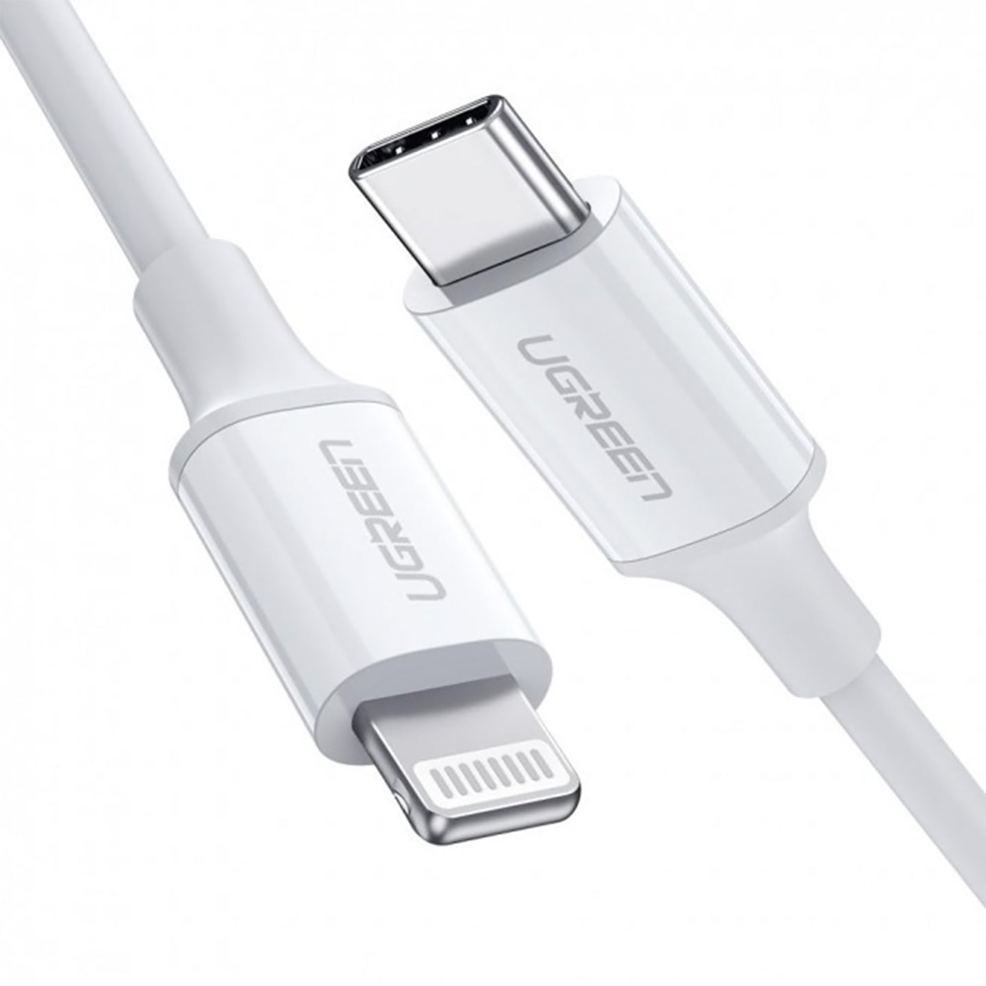 UGREEN 20W PD USB-C to Lightning Fast Charging 3A Cable with 480Mbps High Speed Data Sync, Nickel Plating ABS Shell (1M) | 10493