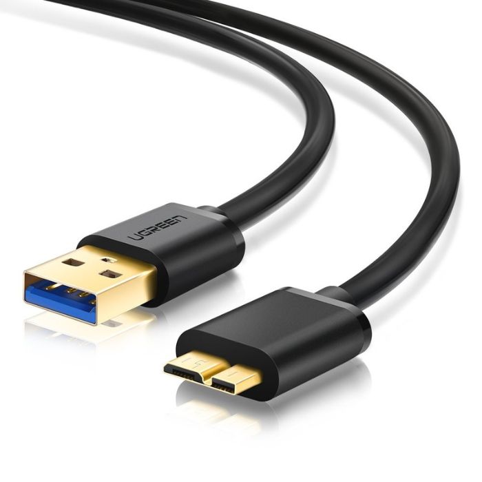 UGREEN USB 3.0 A Male to Micro USB 3.0 Male Cable 5Gbps High Speed Gold-Plated Data Hard Drive Cord (Available in 0.5M, 1M, and 2M) | 10840, 10841, 10843