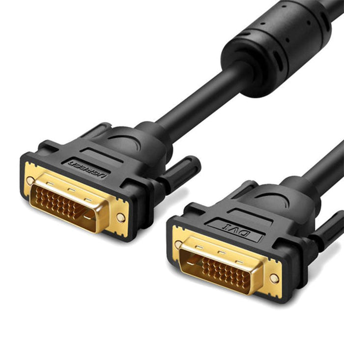 CLEARANCE SALE UGREEN 2K 60Hz DVI 24+1 Male to Male Gold-Plated Cable for Laptop, Monitor, TV, PC (Available in 1.5M, 2M) | 1160