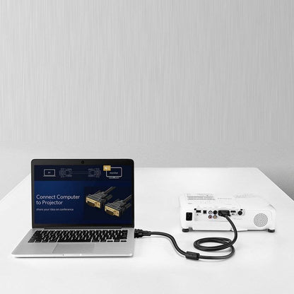UGREEN FHD 1080P VGA Male to Male Gold-Plated Video Cable for LCD and LED Monitors with Mirror Mode and EMI RFI Interference Protection (Available in 1M, 1.5M, 2M, 3M, 5M) | 1163, 11673, 11646