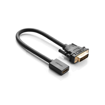 [CLEARANCE] UGREEN 1080P DVI Male to Female HDMI Cable Adapter with Bi-Directional Data Transfer (22 cm) | 20118