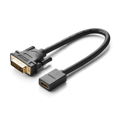 [CLEARANCE] UGREEN 1080P DVI Male to Female HDMI Cable Adapter with Bi-Directional Data Transfer (22 cm) | 20118