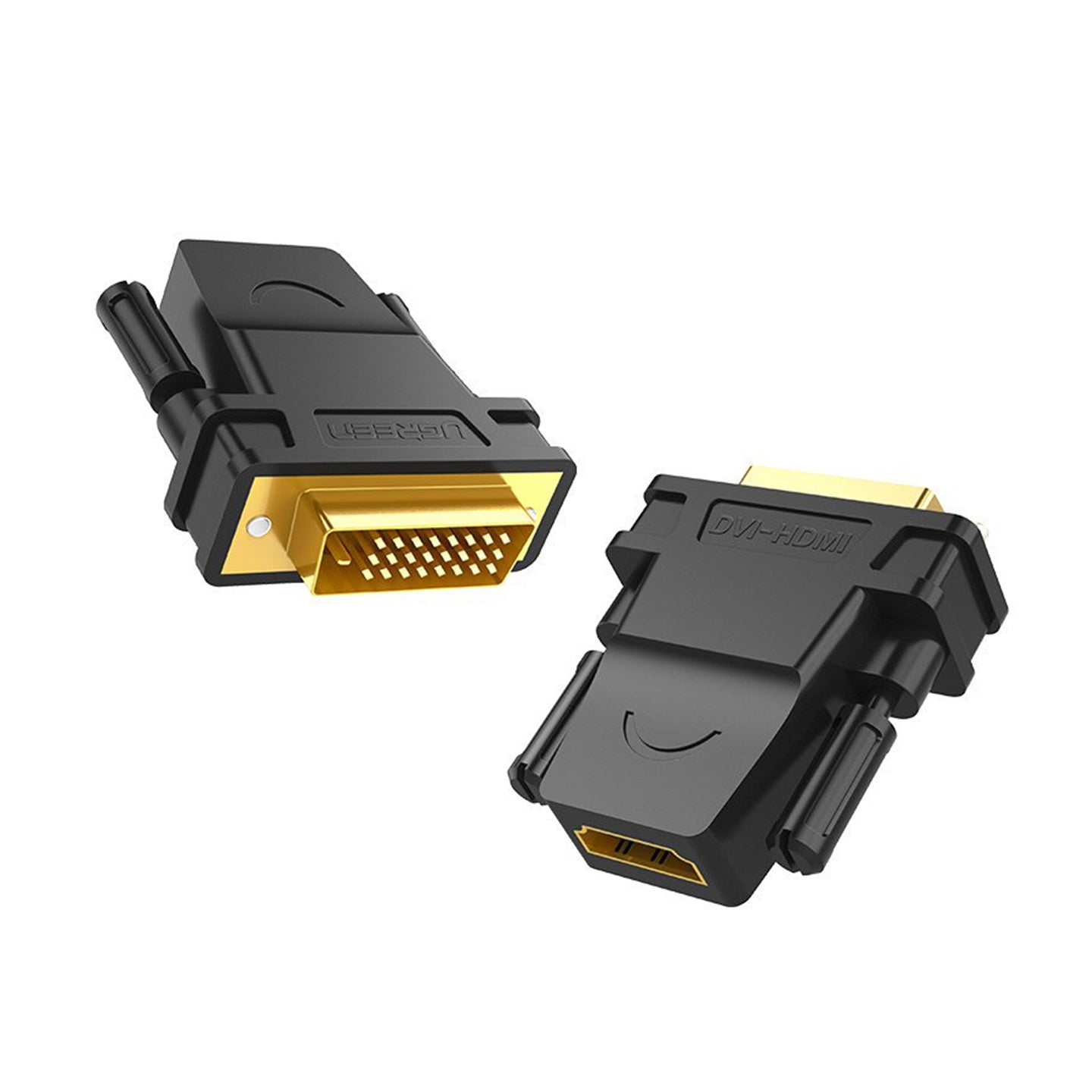 UGREEN DVI 24+1 Male to HDMI Female Bi-directional Adapter 1080P FHD Gold-plated Connector for TV Projector Monitor PC | 20124