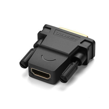 UGREEN DVI 24+1 Male to HDMI Female Bi-directional Adapter 1080P FHD Gold-plated Connector for TV Projector Monitor PC | 20124
