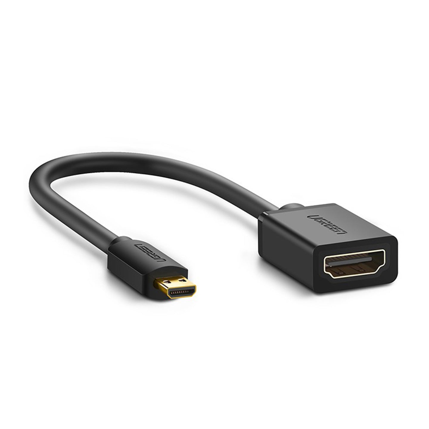 UGREEN HD 1080P 4K Micro HDMI Male to HDMI Female High Speed Cable Adapter with 3D Support and Ethernet Audio Return | 20134