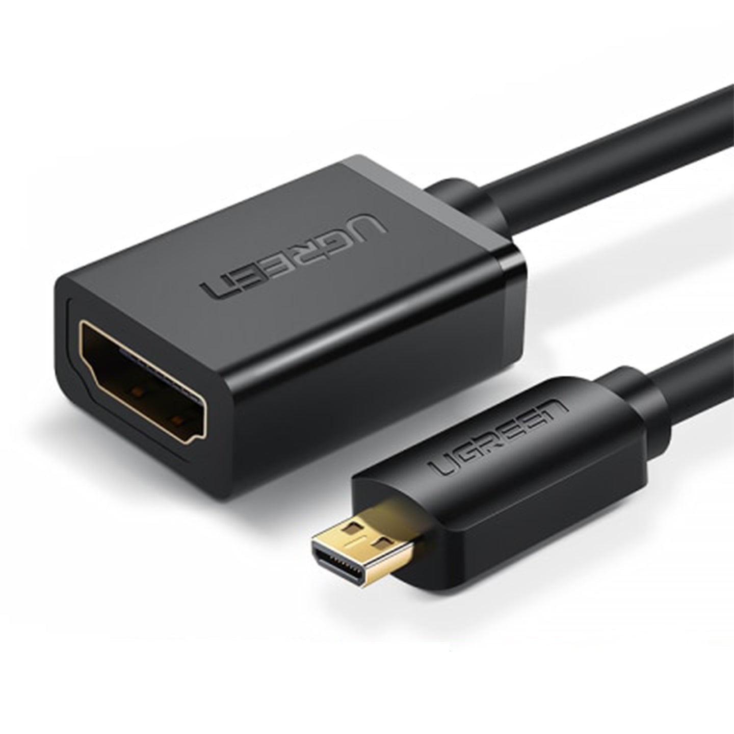 UGreen Micro HDMI Male To HDMI Male Cable - 2m (Black) (HD127/30103)