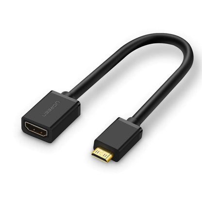 UGREEN HD 1080P 4K Mini HDMI Male to HDMI Female Cable Connector Converter with Audio-Video Sync | 20137