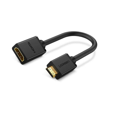 UGREEN HD 1080P 4K Mini HDMI Male to HDMI Female Cable Connector Converter with Audio-Video Sync | 20137