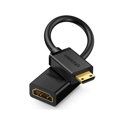 UGREEN HD 1080P 4K Mini HDMI Male to HDMI Female Cable Connector Converter with Audio-Video Sync | 20137