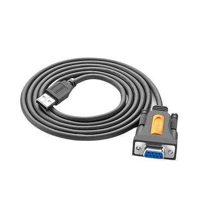 UGREEN USB 2.0 Male to DB9 RS-232 Female Adapter Cable 1.5 Meters with 1Mbps Transfer Speed Plug and Play for PC, Router, Scanners, Barcode (1.5M) | 20201