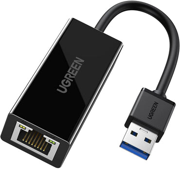 [CLEARANCE] UGREEN USB 3.0 Male to Ethernet Network Adapter RJ45 Female LAN 1000Mbps for Windows 8.1/8/7/Vista/XP Mac Linux (White) | 20255 |