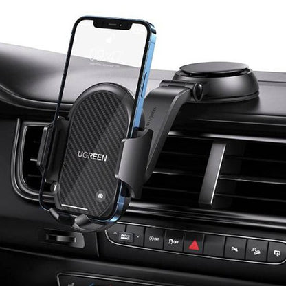[CLEARANCE] UGREEN Dashboard Car Phone Mount Waterfall-Shaped Suction Cup with 360 Degree Adjustable Angle Windscreen, Silicone Pads, One Button Release for 4.7-7.2" Smartphones | 20473