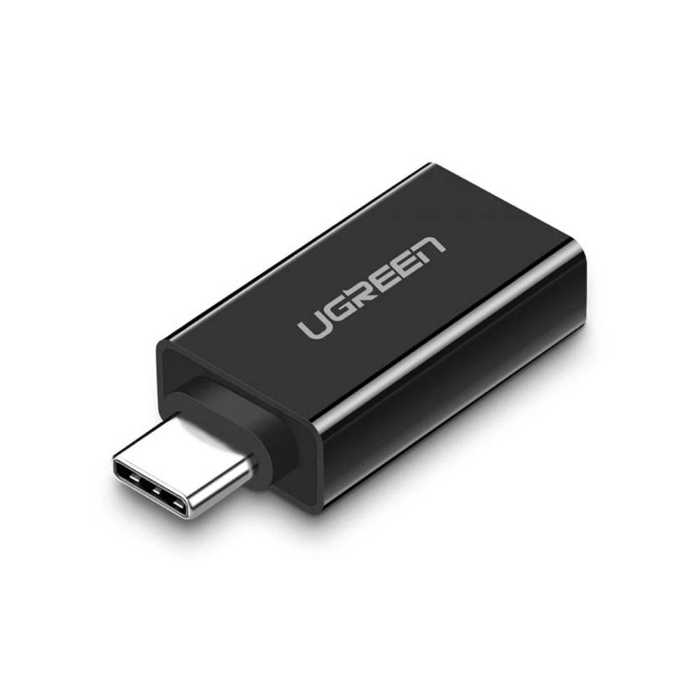 UGREEN 5Gbps USB-C to USB 3.0 A Female OTG Adapter Compatible with Type-C Devices for Smartphone, Laptop, Tablet (Black)