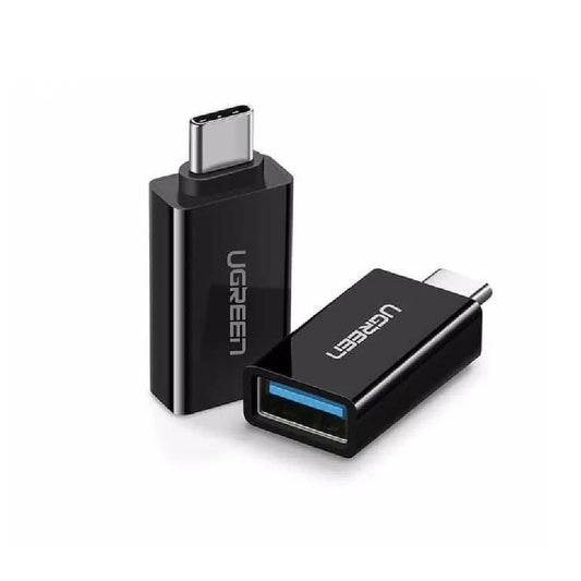 UGREEN 5Gbps USB-C to USB 3.0 A Female OTG Adapter Compatible with Type-C Devices for Smartphone, Laptop, Tablet (Black)