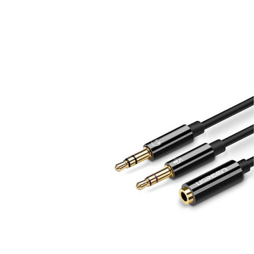 UGREEN Dual 3.5mm CTIA Male 3.5mm Female Gold-Plated Audio Headphone Splitter Cable for PC, Laptops (Black) | 20898 |