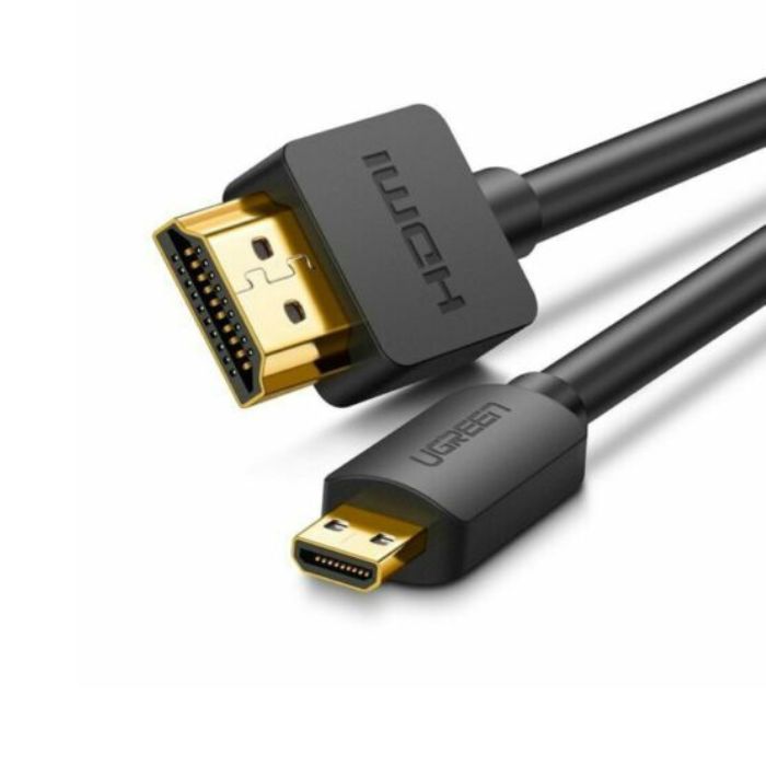 UGREEN FHD 4K 60Hz Micro 2.0 HDMI Male to HDMI 2.0 Male Gold-Plated Video Cable with 3D Vision Support (Available in 1M, 1.5M, 2M, 3M) |