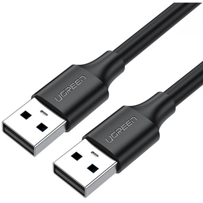 [CLEARANCE] UGREEN 480Mbps USB 2.0 A Male to A Male Nickel Plated Cable 3 Meters for Data Transfer with USB Type A Connector (Black) (3M) | 30136