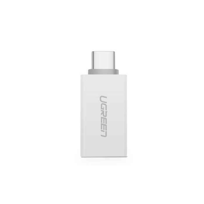 UGREEN USB-C to USB 3.0 Female OTG Adapter with 5Gbps Transfer Speed (White) | 30155 |