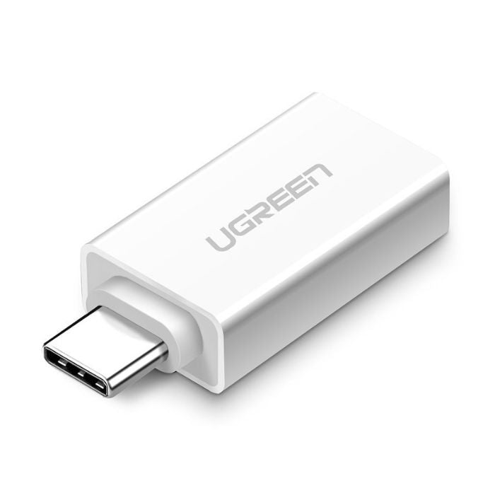 UGREEN USB-C to USB 3.0 Female OTG Adapter with 5Gbps Transfer Speed (White) | 30155 |