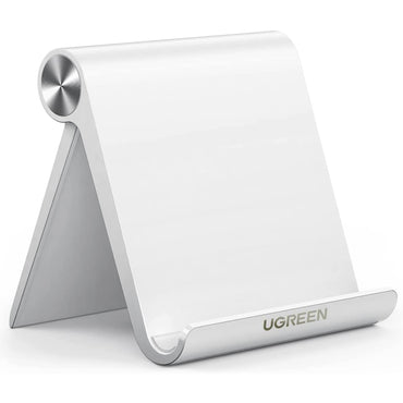 [CLEARANCE] UGREEN Multi-Angle Adjustable Phone Tablet Holder Foldable Desk Stand for 4" to 11" Devices (Black)