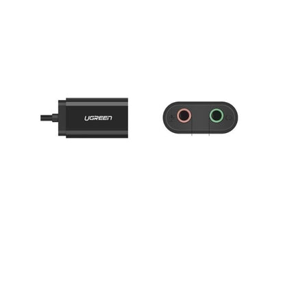 [CLEARANCE] UGREEN USB 2.0 Male to Dual 305mm Female External Stereo Audio Adaptor (White) | 30724 |
