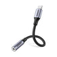 UGREEN Lightning Male to 3.5mm Female 10CM Nylon-Braided Audio AUX Headphone Jack Adapter for Smartphones | 30756