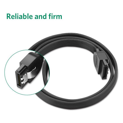 [CLEARANCE] UGREEN SATA Cable 3.0 to Hard Disk Drive HDD SSD ODD 6Gbps High-Speed Data Plug Cord (Angled) | 30797