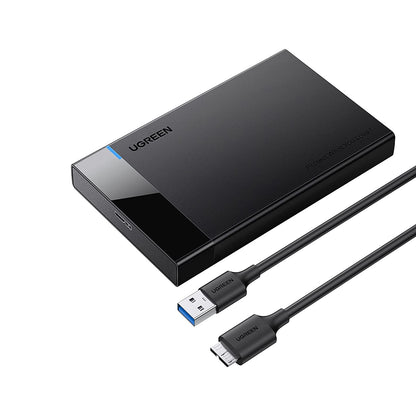 [CLEARANCE] UGREEN External Hard Drive Enclosure 2.5" USB 3.0 to SATA III with UASP Support, 5Gbps Transfer Speed and Maximum Capacity of 6TB for HDD and SSD | 30847