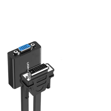 [CLEARANCE] UGREEN DVI-D (24+1) Male to VGA Female Converter with Micro USB 1080P 60Hz HD for Laptop, Desktop, Monitor, Projector (0.3M) | 40259 |