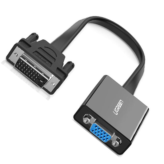 UGREEN DVI-D (24+1) Male to VGA Female Converter with Micro USB 1080P 60Hz HD for Laptop, Desktop, Monitor, Projector (0.3M) | 40259 |