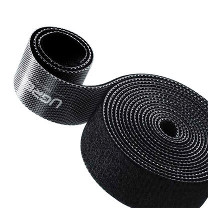 UGREEN Velcro Organizer Fastening Tape Cable Straps Nylon Adhesive Wire Manager for Computer Network Charging Cords (Black) (2M, 5M) | 40354, 40356 |