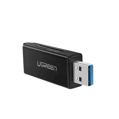 [CLEARANCE] UGREEN USB 3.0 to TF/SD Dual Flash Memory Card Adapter Super Speed Data Transfer Hub 5Gpbs with 2 Ports for PC, Laptop (Black) | 40752
