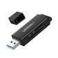 UGREEN USB 3.0 to TF/SD Dual Flash Memory Card Adapter Super Speed Data Transfer Hub 5Gpbs with 2 Ports for PC, Laptop (Black) | 40752