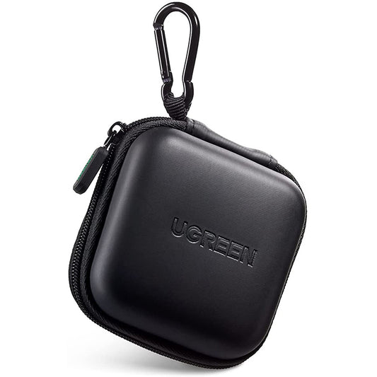 UGREEN Mini Storage Bag Carry Case Pouch Waterproof 180 Degree for Earphone, Cable, Charger, Earbuds, and Memory Card (Black) | 40816 |