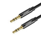 UGREEN 3.5mm AUX Male to Male Braided Audio Cable for Phone, Tablet, Speakers, Car Stereo, Headphones, (Black) (1M, 2M) | 5036