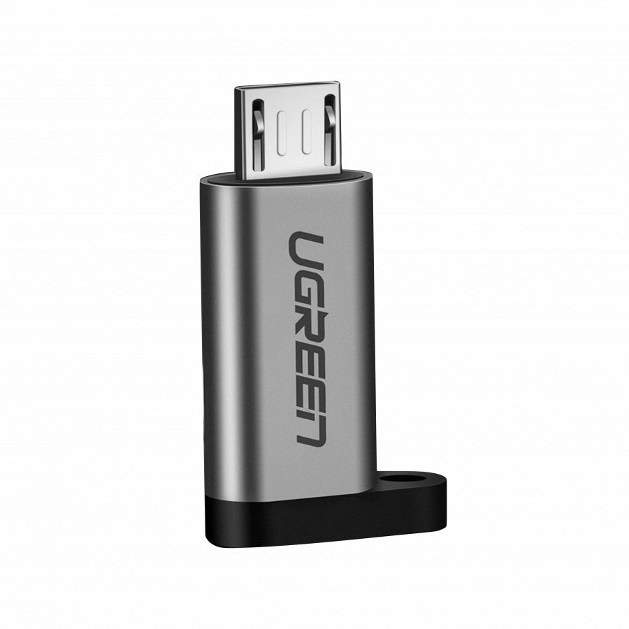 UGREEN USB-C Female to Micro USB Male Adapter 2.4A Fast Charging 480Mbps Transfer Data for Smartphones and Tablets (Gray) | 50590 |