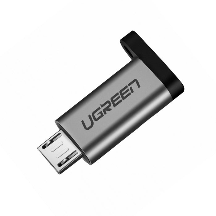 UGREEN USB-C Female to Micro USB Male Adapter 2.4A Fast Charging 480Mbps Transfer Data for Smartphones and Tablets (Gray) | 50590 |