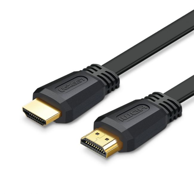 UGREEN HDMI 2.0 Male to Male Flat Cable 4Kx2k > 4K 18Gbps Gold-Plated for Desktop, Laptop, TV Box, Monitor, TV, Projector (1.5M, 2M, 3M, 5M) | 50819, 50820, 50821, 70159