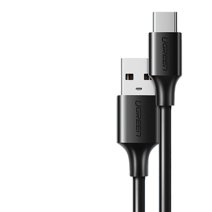 UGREEN USB 2.0 Male to Type C Male Cable 480Mbps Quick Charger and Data Transfer Speed for Smartphone (Black) (0.25M, 0.5M, 2M) | 60114 | 60115 | 60118 |