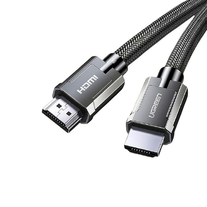 UGREEN 8K FUHD HDMI 2.1 Male-to-Male Ultra High Speed Nylon Braided Cable with 48Gbps Bandwidth, 60Hz Refresh Rate, Dynamic HDR supporting Dolby Vision HDR, HDR 10+ for Laptop, Game Consoles, TV, Monitors, PC, Projectors (1M, 1.5M, 2M, 3M) | JG Superstore