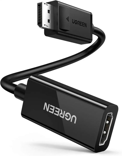 UGREEN 3D 4K 60Hz DisplayPort DP Male to HDMI Female Cable Converter Unidirectional Adapter for PC Computer Laptops | 70694