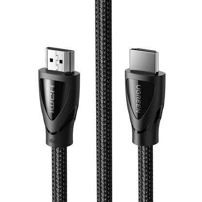 UGREEN 8K 60Hz FUHD HDMI 2.1 Male to Male 3-Meters Cotton-Braided Video Cable 48Gbps High Speed Supports 3D Display for TV, Monitors, PC, Laptop | 80404