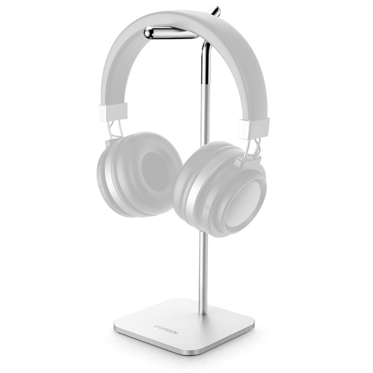 UGREEN Aluminum Headphone Stand Holder Hanger for Desktop Gaming and Office (Silver) | 80701