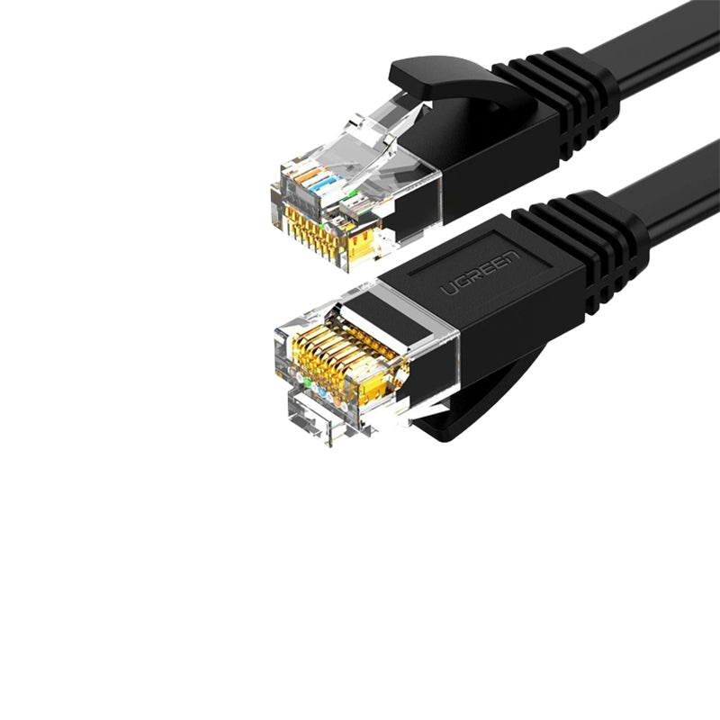 [CLEARANCE] UGREEN CAT6 UTP LAN Ethernet Flat Cable 1000Mbps Gigabits RJ45 26AWG Gold-Plated Patch Network Router Cord (2M) | 50174 |
