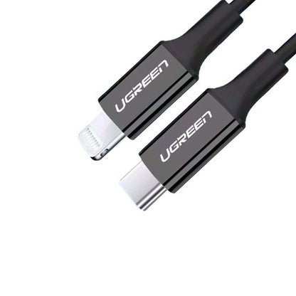 [CLEARANCE] UGREEN USB C to Lightning Cable MFi 3A Fast Charging 1M Cable Compatible with iOS Apple Devices (White) | 10493
